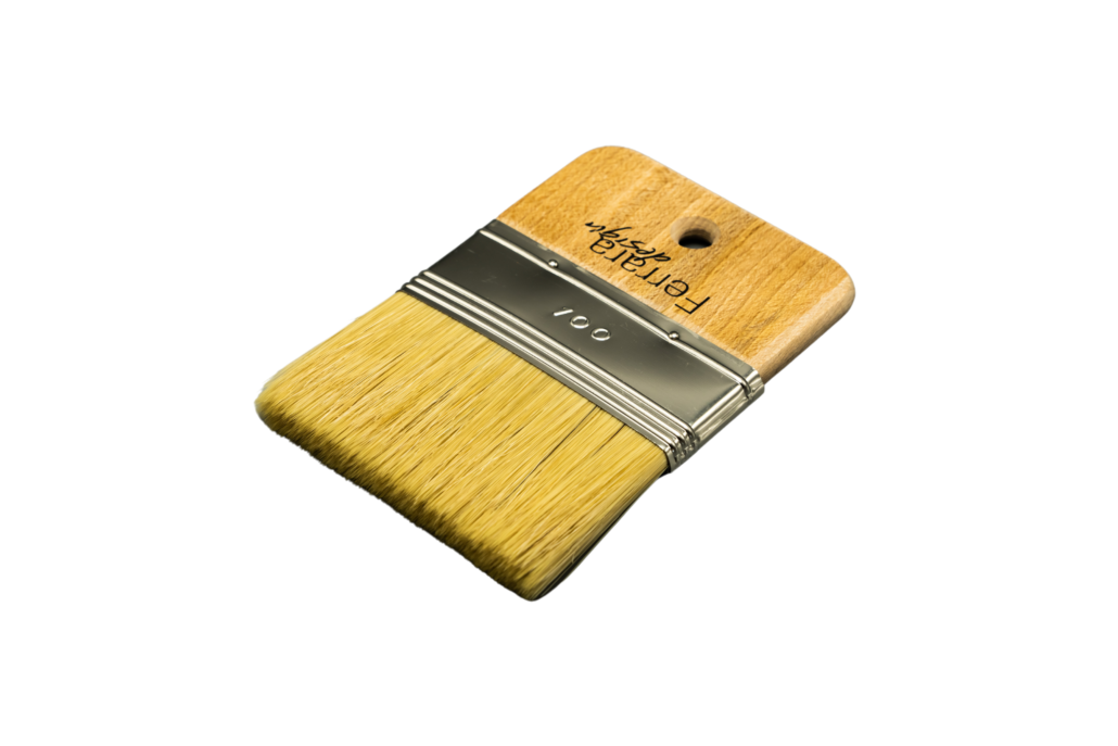 100 mm Ferrara Design Brush for Decorative Paint, Natural Bristles