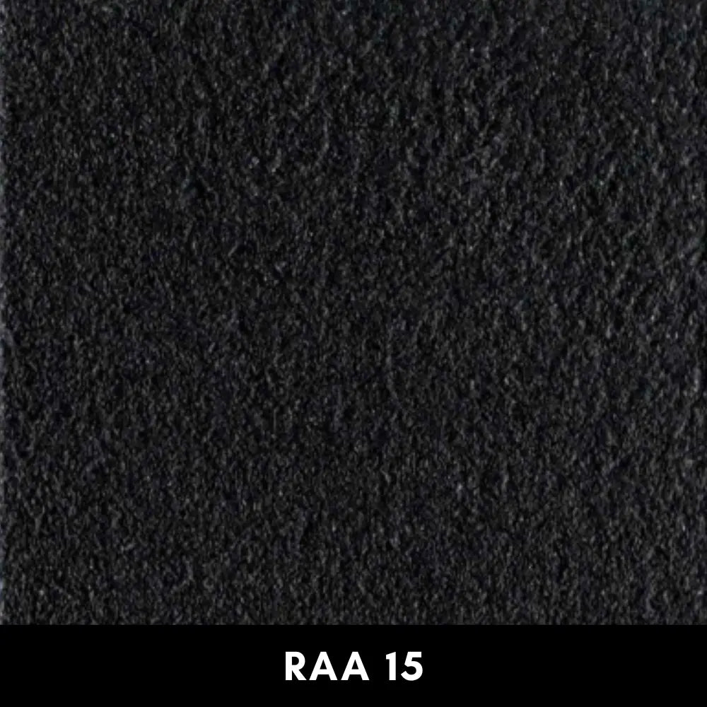 Black textured wall finish RAA 15 for smooth wall effect