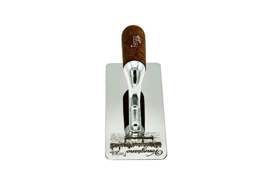 Stainless Steel Venetian Stucco Trowel 240×100×0.6 mm Ferrara Design North UK