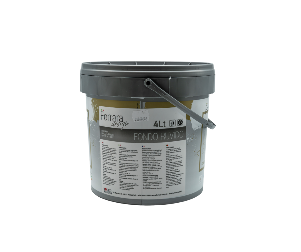 Fondo Ruvido – Decorative Paint Primer, White, 4L