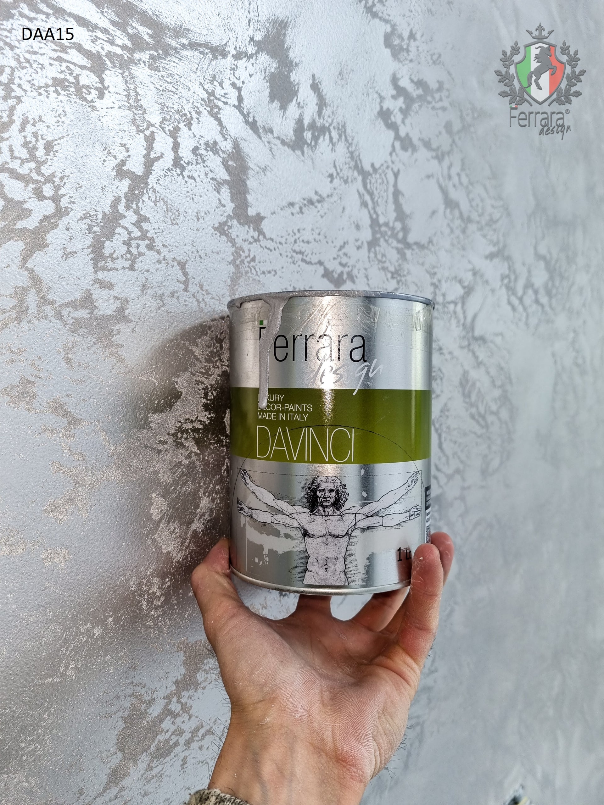 Davinci decorative paint, Ferrara Design, water-based, for interior use