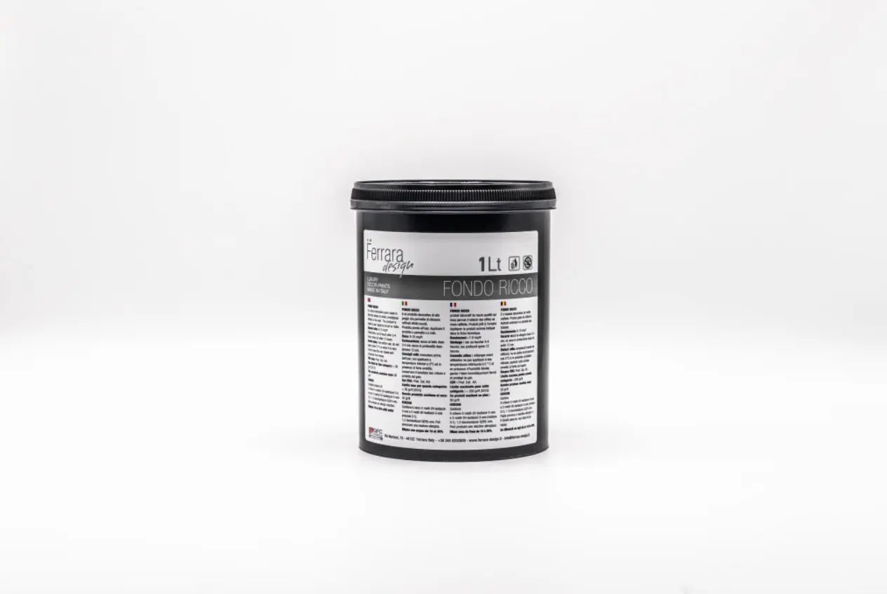 Fondo Ricco – Decorative Paint Primer, White / 1L-4L Ferrara Design North UK