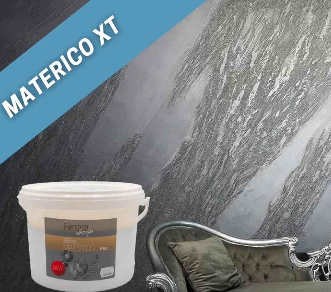 Materico XT Decorative Plaster, Ferrara Design, White, for Interior Use, 6KG -24KG Ferrara Design North UK