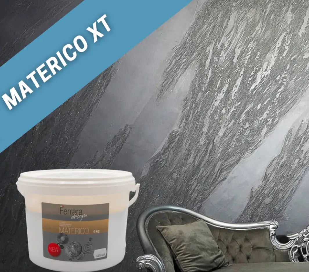 Materico XT Decorative Plaster, Ferrara Design, White, for Interior Use, 6KG -24KG Ferrara Design North UK