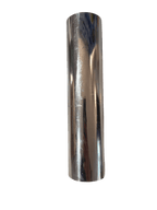 Metallic duct tape roll on a white background