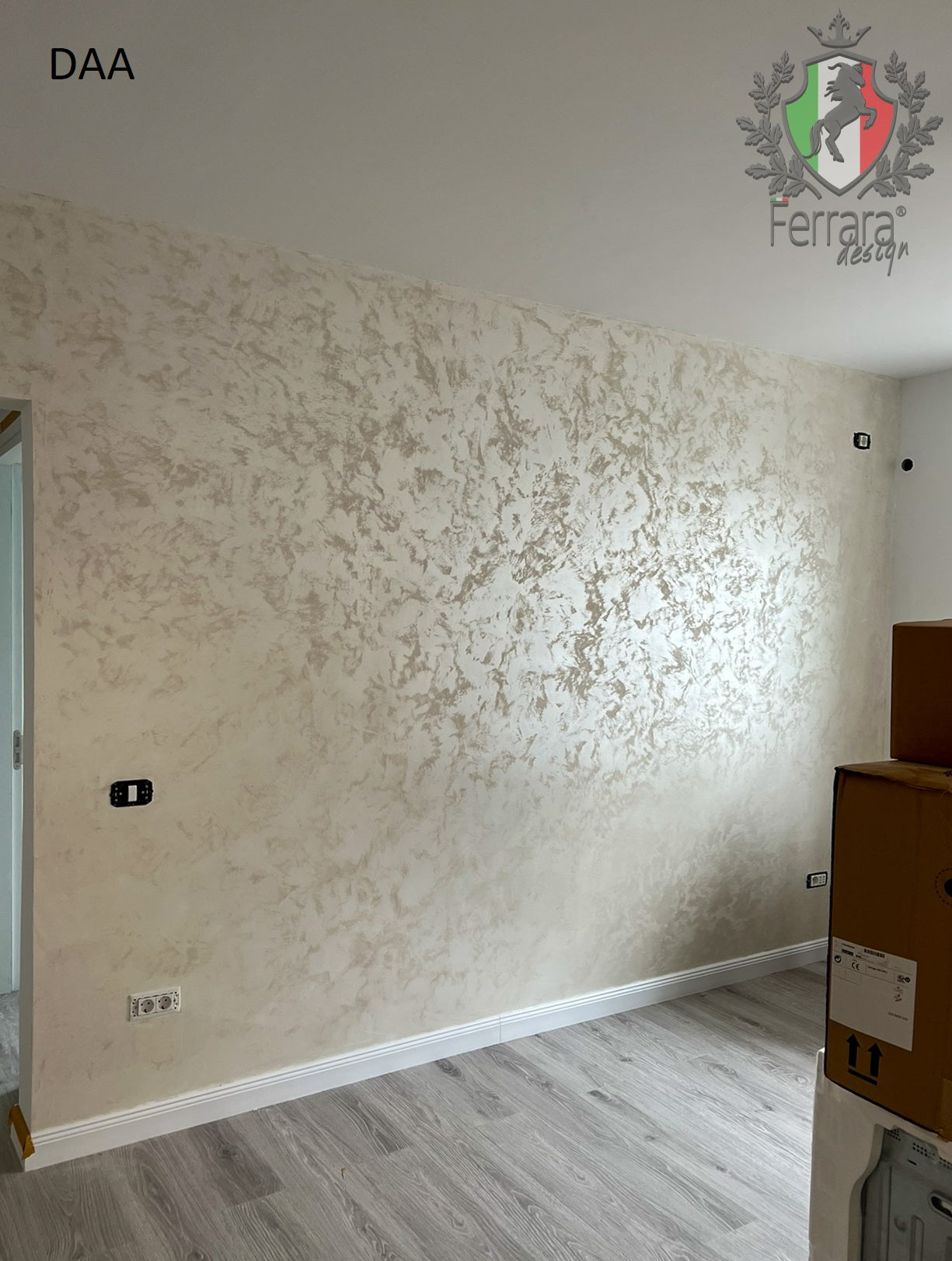 Davinci decorative paint, Ferrara Design, water-based, for interior use