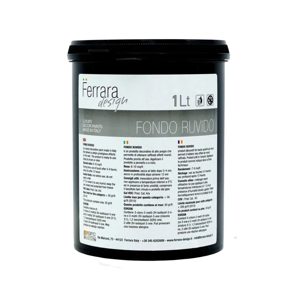 Fondo Ruvido – Decorative Paint Primer/ 1L- 4L Ferrara Design North UK
