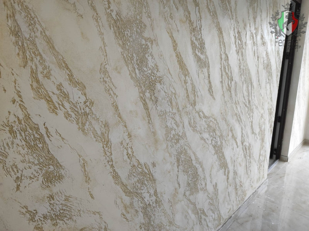 Materico XT Decorative Plaster, Ferrara Design, White, for Interior Use, 24KG