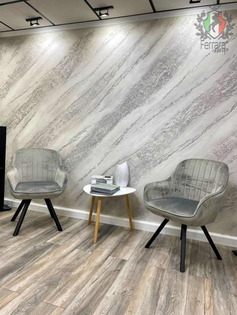 Materico XT Decorative Plaster, Ferrara Design, White, for Interior Use, 24KG