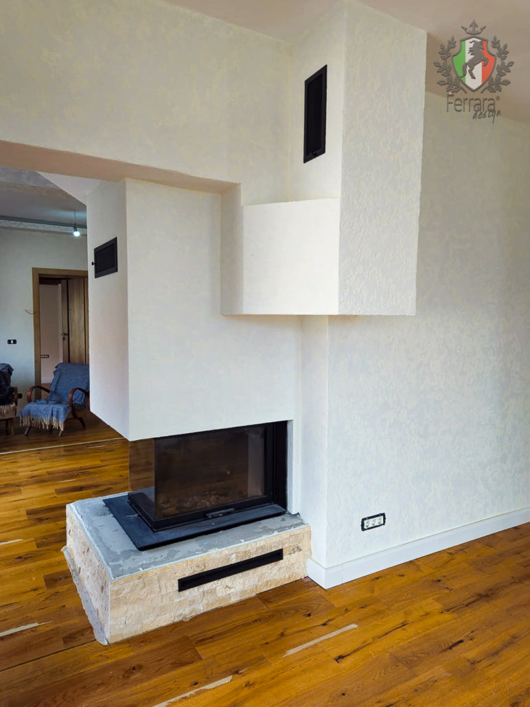 Materico XT Decorative Plaster, Ferrara Design, White, for Interior Use, 24KG