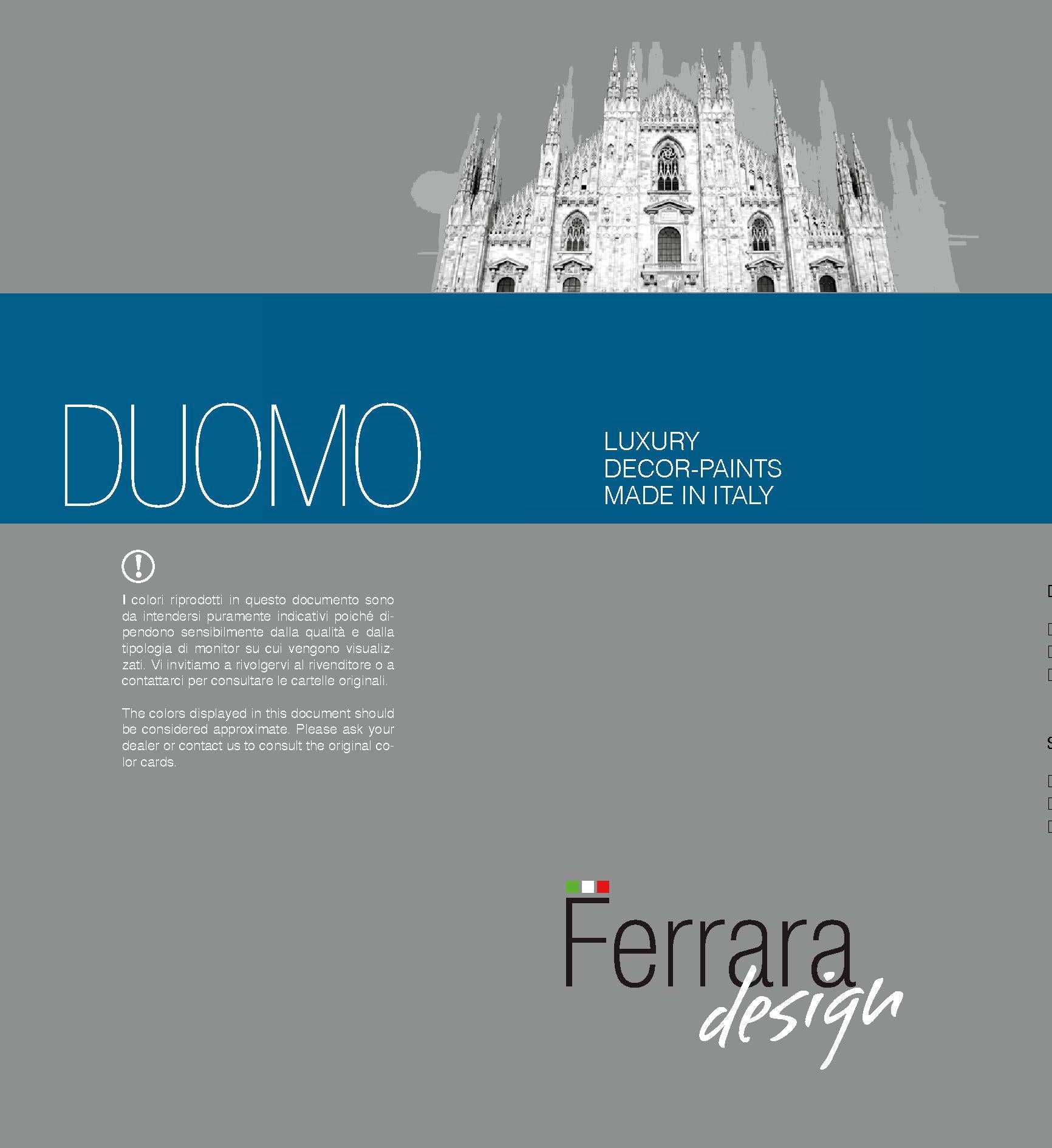 Duomo Decorative Paint – Ferrara Design — Water-based Interior Finish