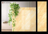 Venetian marble effect plaster wall with green plant