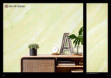 Venetian marble effect wall with green marble plaster finish