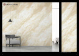 Venetian marble effect plaster wall with modern black pendant light